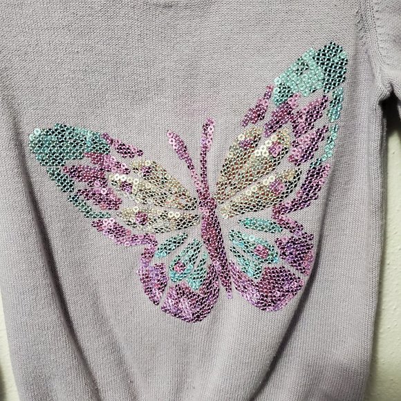Children's Place Girls Butterfly Sweater - Picture 3 of 6